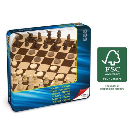Набір настільних ігор Cayro Chess/Checkers (дорожній) ,751 (1896877)