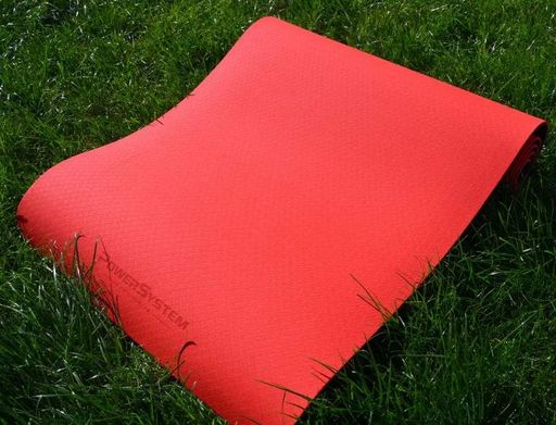 Коврик для йоги и фитнеса Power System PS-4060 TPE Yoga Mat Premium Red (183х61х0.6) (4060RD-0) (1897192)