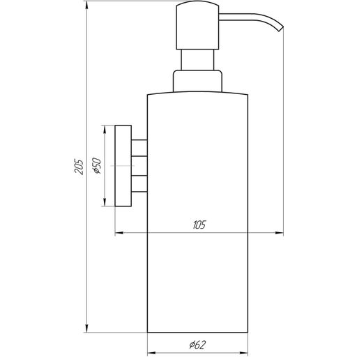 Дозатор для рідкого мила Globus Lux SS 8432 (1897423)