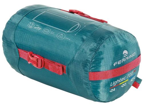 Спальный мешок Ferrino Lightec 700 SQ/+20°C Green Left (86154NVVS) (1897537)