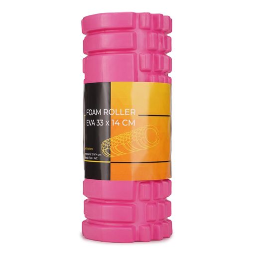 Масажний ролик Cornix EVA 33 x 14 см (валик, ролер) XR-0031 Pink (1897545)