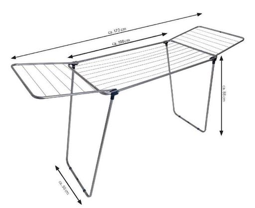 Сушилка для белья напольная Casa Si Merkur Pure 18m Silver (CS92235S04C) (DAS302407) (1897777)