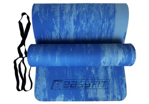 Коврик для йоги и фитнеса EasyFit s-EVA Mat 8 мм Синий (EF-1911-Bl) (1897953)