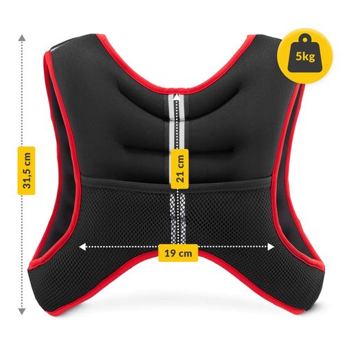 Жилет-утяжелитель для тренировок 4FIZJO 5 кг Black/Red (P-5905973402156) (1898105)