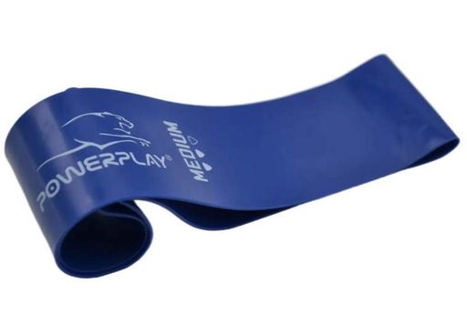 Резинка для фитнеса PowerPlay 4114 Mini Power Band 1 мм Medium Синяя (7.5 кг) (PP_4114_Blue_Medium) (1898419)