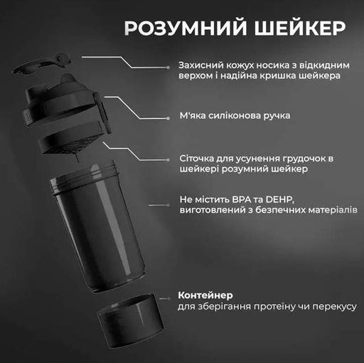Шейкер спортивный SmartShake Original2GO One 800 мл Army Green (10581002) (1898590)