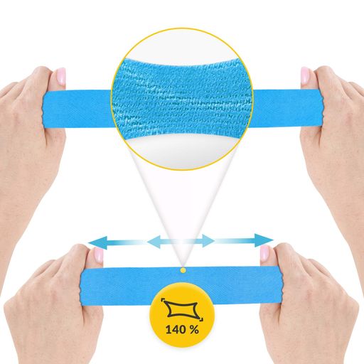 Лента кинезиологическая (кинезио тейп) 4FIZJO 5 см x 31 м Sky Blue (P-5905973405546) (1898703)