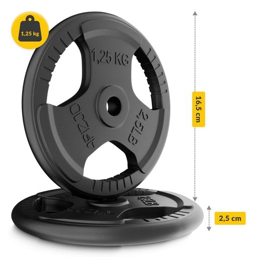 Диск металлический 4FIZJO 2 x 1.25 кг 26 мм Black (P-5905973401357) (1898990)