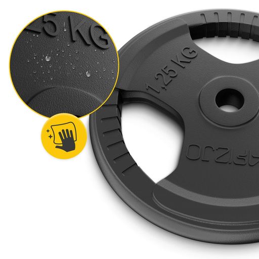 Диск металлический 4FIZJO 2 x 1.25 кг 26 мм Black (P-5905973401357) (1898990)