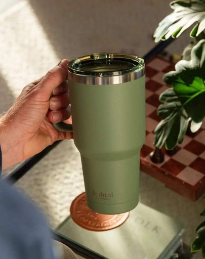 Термостакан SmartShake Bohtal с ручкой из нержавеющей стали Tumbler Green 900 мл (11281901) (1899403)