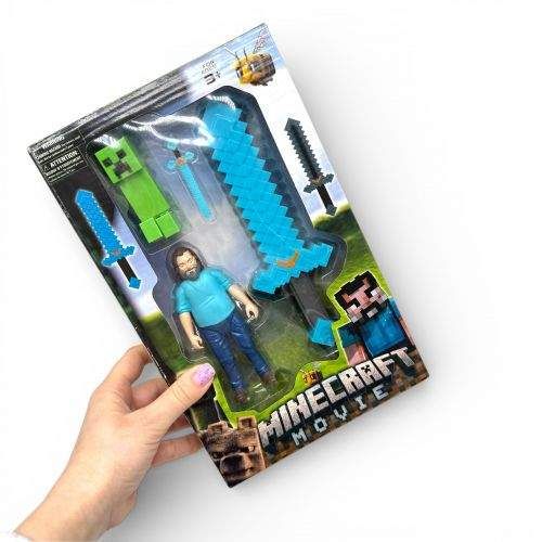 МІС Набор MINECRAFT: меч, 2 фигурки, в коробке (ВИД1) (292522) (1901547)