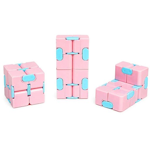 Антистресс кубик-трансформер Infinity Cube IGR133(Pink) пастельные цвета (1906327)