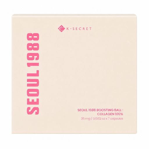 Капсульний крем для обличчя K-SECRET Seoul 1988 Boosting Ball: Collagen 100 %, 7 шт