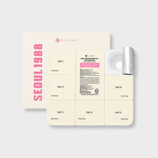 Капсульний крем для обличчя K-SECRET Seoul 1988 Boosting Ball: Collagen 100 %, 7 шт