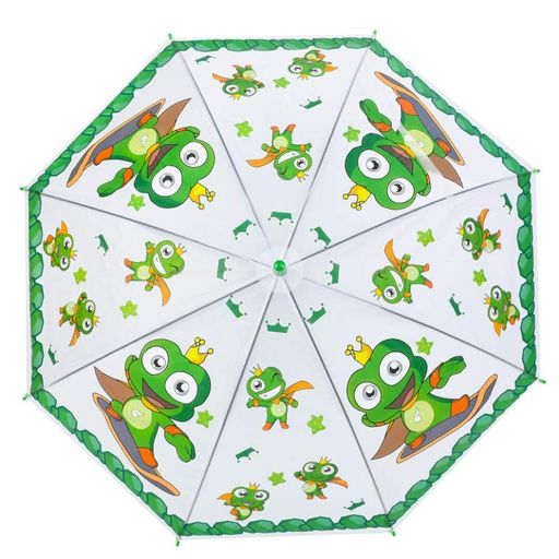 Лягушка зонтик MK 5793(Green) длина 65,5 см, трость 60 см, диаметр 84 см Bambi Детский (1906643)