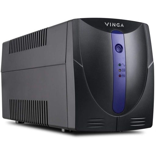 Пристрій безперебійного живлення Vinga LED 1200VA plastic case with USB (VPE-1200PU) (1907005)