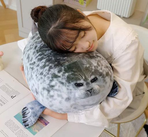 Трендовая игрушка реалистичного тюленя, морского котика , 40 см (1907555)