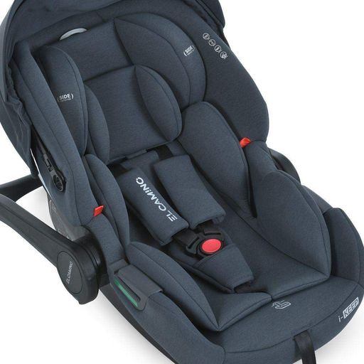 Автокресло El Camino автолюлька 0-13 кг ME 1186 i-KEEP Melange Rock Gray Серый (1908000)