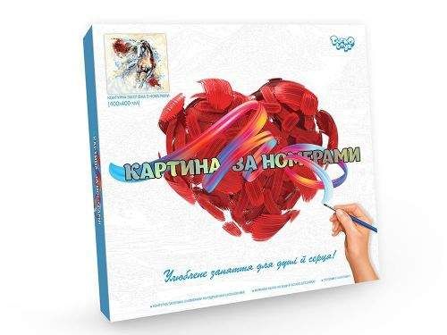 Картина по номерам "Бег" укр Комбинированный Разноцветный (143091) (1908012)