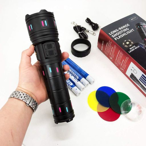 Фонарь AK177-WHITE LASER LED PM60-TG, Топ-фонарик фонарик светодиодный аккумуляторний портативный (1908104)