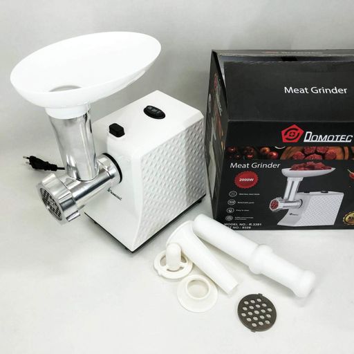 Электрическая Мясорубка Domotec R3391 2000W, Мощная компактная мясорубка для дома 3 в 1 (1908108)