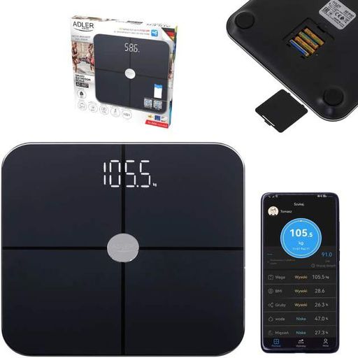 Весы напольные Adler AD 8187 Smart Black (1908109)