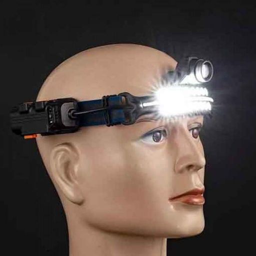 Фонарь налобный аккумуляторный BL-W690-LTS+SMD (белый/красный свет) с датчиком движения Type-C zoom (1908159)