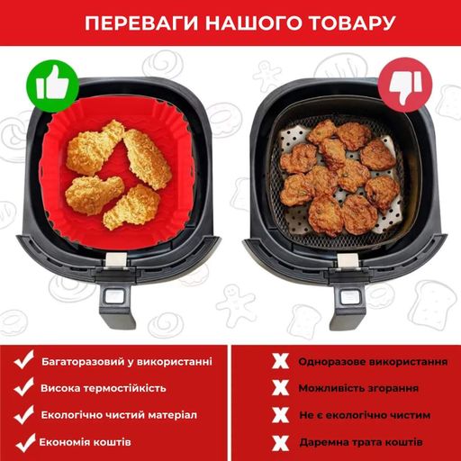 Силиконовая форма для аэрогриля (1908237)