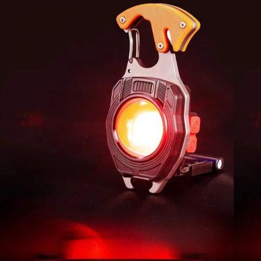 Фонарь MULTIFUNCTIONAL W5147-COB(white+yellow+red), multitool, Li-Ion аккум., магнит, карабин, отвертка, зажигалка (1908241)