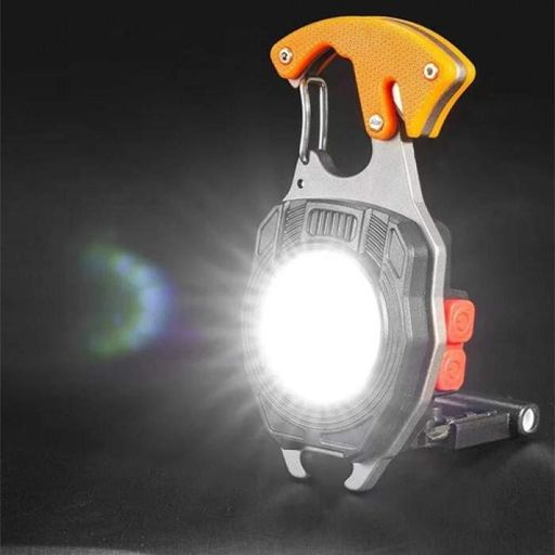 Фонарь MULTIFUNCTIONAL W5147-COB(white+yellow+red), multitool, Li-Ion аккум., магнит, карабин, отвертка, зажигалка (1908241)