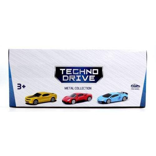 Машинка пластиковая "Techno Drive" (микс) Пластик Разноцвет (222477) (1908336)
