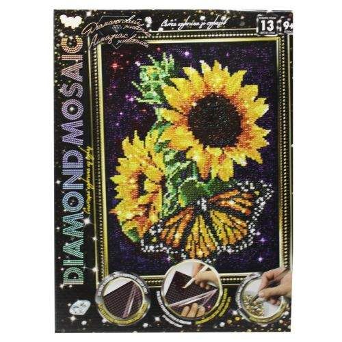 Алмазная мозаика "DIAMOND MOSAIC. Подсолнухи" Комбинированный Разноцвет (174988) (1908386)