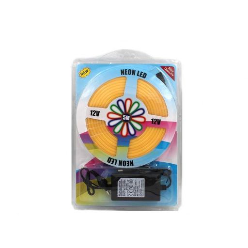 Светодиодная неоновая лента NEON 220В JL 2835-120 G IP65 герметичная 5 метров Жёлтая (1908463)