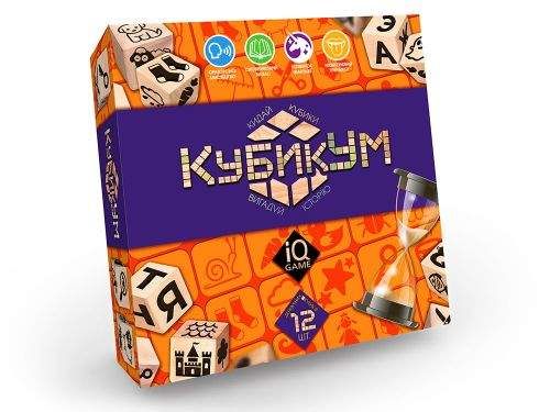 Настольная игра "КубикУм" (укр) Комбинированный Разноцвет (123586) (1908585)