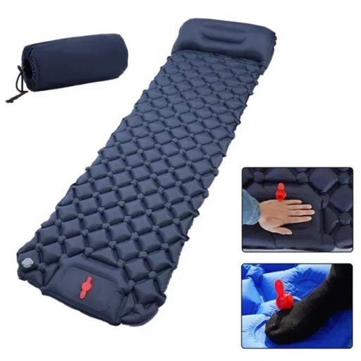 Надувний туристичний матрац 188х58х6 см, Outdoor Sleeping / Похідний каремат із подушкою (1908752)