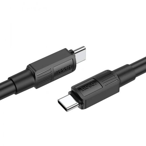 Кабель HOCO X84 Solid Type-C to Type-C 1м charging, ток до 3A для смартфонов 60W Чёрный (1908758)