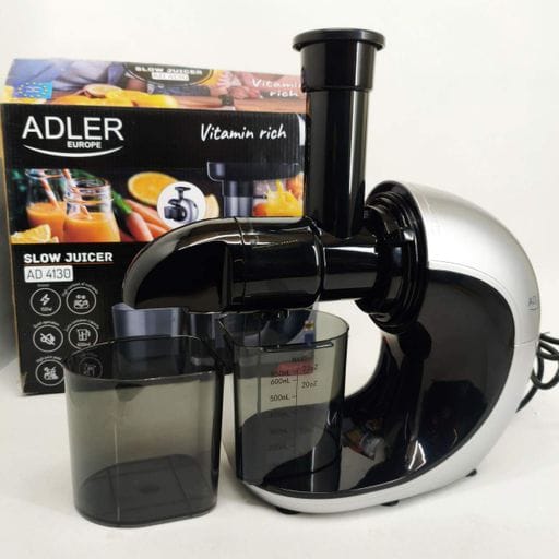 Соковыжималка шнековая для цитрусовых фруктов и овощей Adler AD 4130 домашняя электрическая на 150Вт (1908855)
