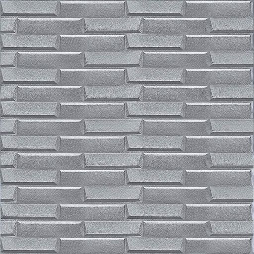 Самоклеюча 3D панель 1960x700x5мм Кладка Срібло SW-00001365 (1908892)