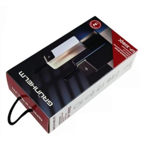 Power Bank GRUNHELM GP-30BQC портативная батарея 30000 mAh быстрая зарядка 22.5W Черный (1908960)