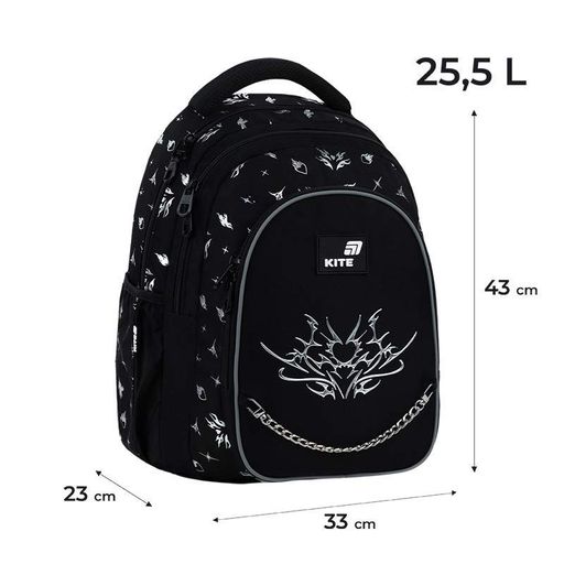 Рюкзак Kite Education teens Gothic Elegance спинка 43 см (K26-8001L) (1914577)