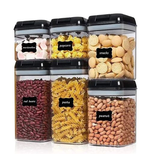 Органайзер для сыпучих Food Storage Container 6 Контейнеров | Набор пластиковых контейнеров для круп (1920367)