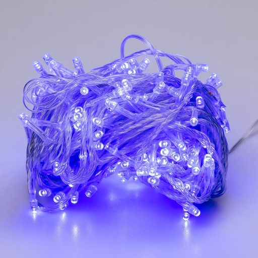 Гирлянда нить светодиодная GarlandoPro 190 LED лампочек 18м 8 режимов лед гирлянда Синий W400LEDBL (1921900)