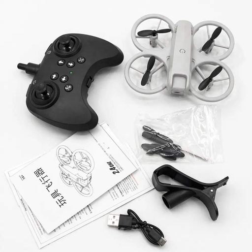 Мини дрон для фотосъемки с пультом 360° / Квадрокоптер с камерой CZ 39 Wi-Fi FPV, LED (1924664)