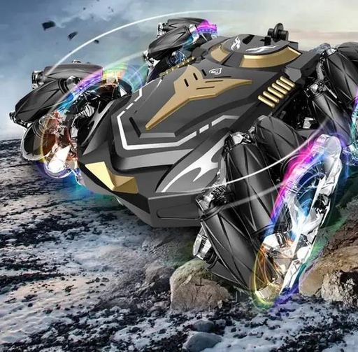 Машинка вертушка H-6010 Hyper Stunt-Car Glow, Машинка на радиоуправлении трюковая, дрифт, вращение 360° (1924726)