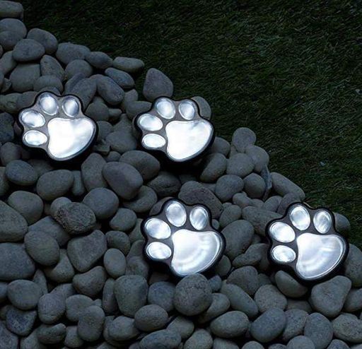 Светильник Solar Paw Print Lights на солнечной батарее 4 шт (1924760)