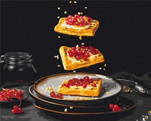 Картины по номерам "Сніданок в деталях © Halyna Vitiuk" раскраски по цифрам. 40*50 см.Украина (1925754)
