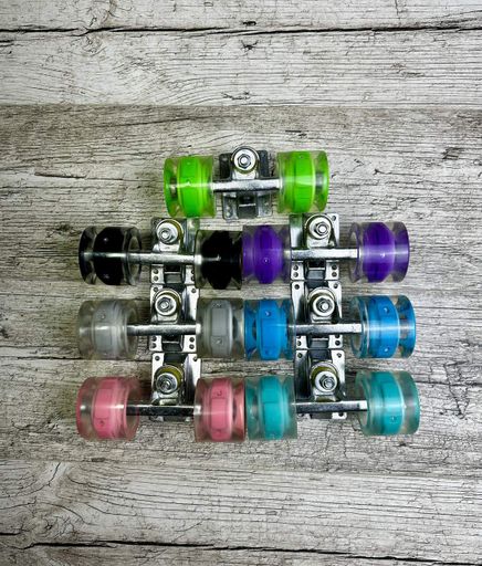 Скейт Пенни Борд со светящимися колёсами. Penny Board Maraton с декой 55 см. Оранжевый (1936340)