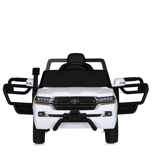 Детский электромобиль Джип Toyota Land Cruiser Bambi M 5101EBLR-1 с пультом управления Белый (1936699)