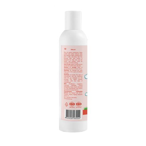 Дитяча олійка Bioton Cosmetics Biotoshka Baby Oil від народження, з екстрактом алое, 200 мл