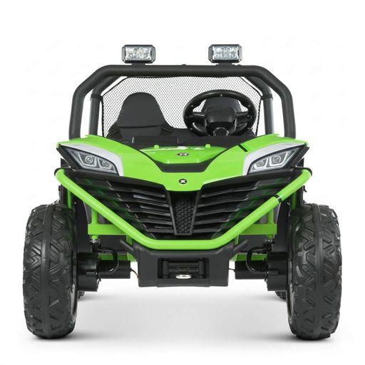 Детский двухместный джип M 4969EBLR-5(24V) Bambi Racer, 4 мотора, кожаное сиденье, EVA колеса, Зеленый (1940643)